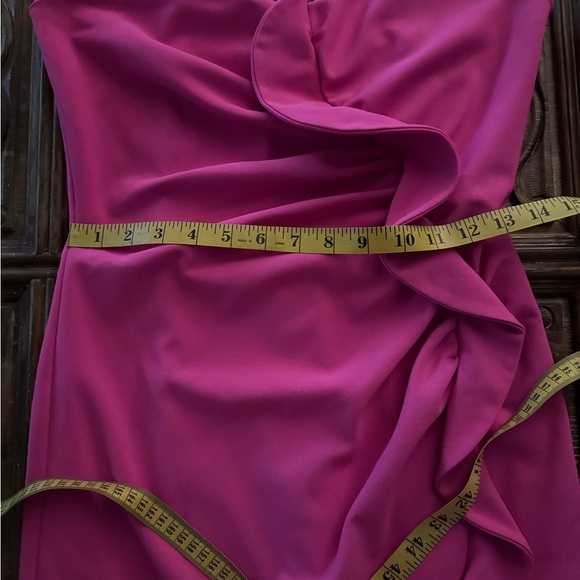 Alexia Admor Strapless Ruffle Hot Pink /M.  #124 - Picture 12 of 14